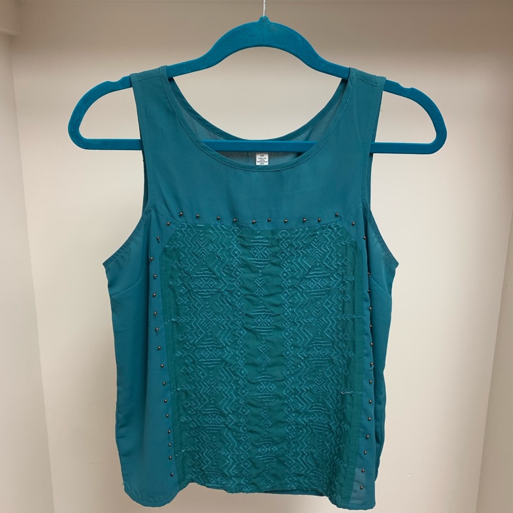 Teal AMERICAN EAGLE tank top